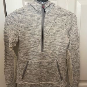 Free People Movement Gray Quarter Zip Hoodie